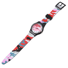 1Stk Kinder Armbanduhr PVC Rot Camouflage Geschenkidee