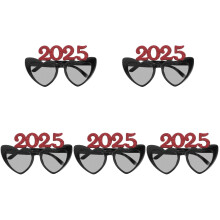 5Paare Rote 2025 Partybrillen Mit Stabilem ABS Material Für Fotos