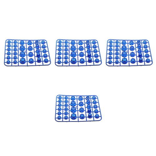 120Stk Schraubenkappen ABS Blau Hexagonal Für Motor Schutz