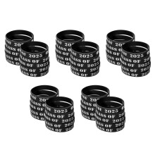 125Stk Dekorative Silikon-Armbänder Ideal Für Graduation Feier