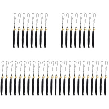 40Stk Schwarze Quasten Anhänger Für Abschlusskappen DIY Zubehör