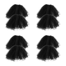 4Paare Schwarze Tüll Arm Ärmel Abnehmbar Spitze Für Mode