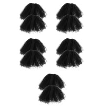 5Paare Lange Schwarze Tüll Ärmel Abnehmbar Damen Für Brautkleid