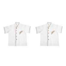 2PiĂšces Blouse Chef Courtes , Usage HĂŽtellerie