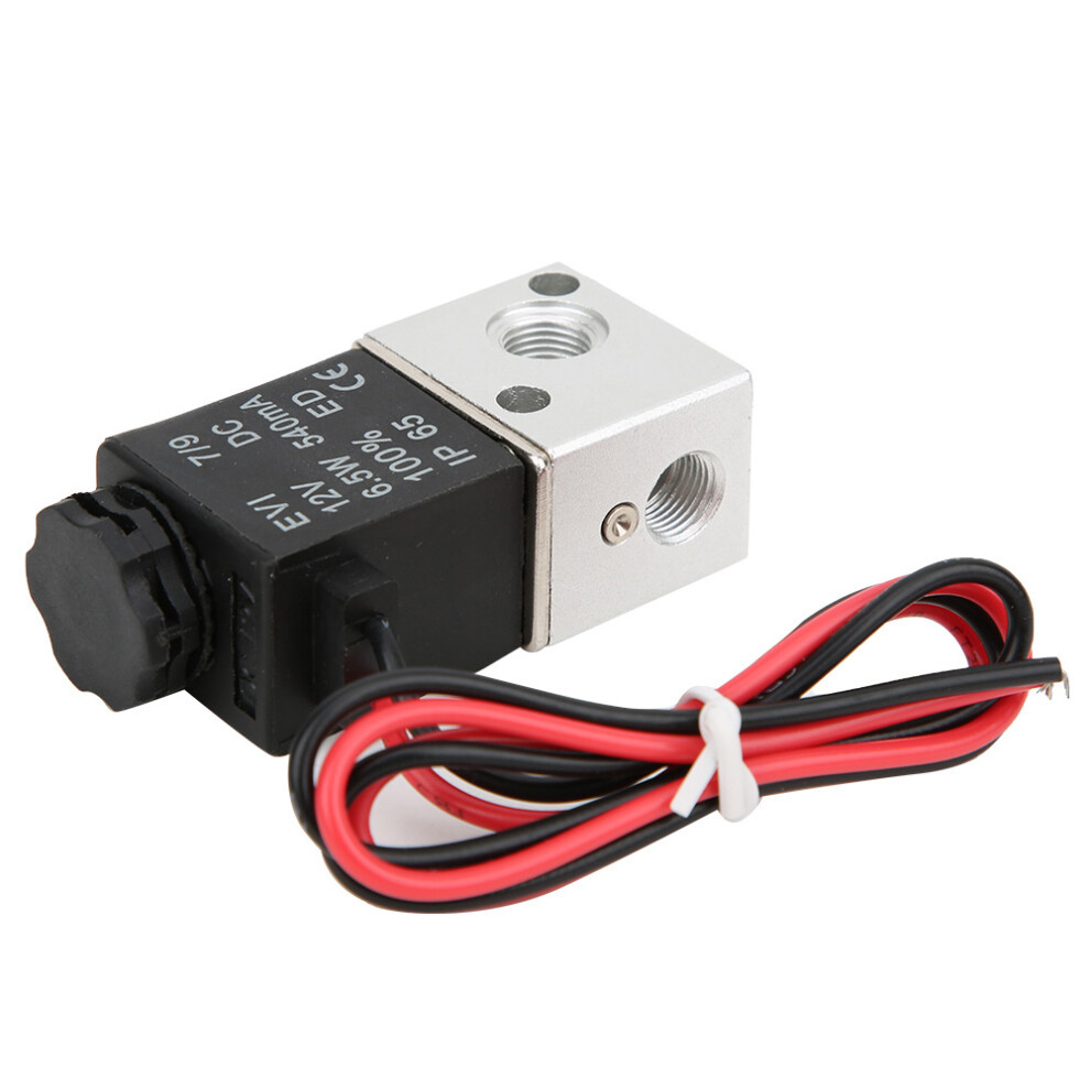 2-Way 3-Position Aluminum Solenoid Valve G1/8In, Dc12v, Ip65 4971392475195
