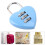 Security and Durability Heart Design3Digit Lock, Compact Design Waterproof Combination Padlock for Luggage Locker Diary, Keyless Resettable Code 5