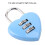 Security and Durability Heart Design3Digit Lock, Compact Design Waterproof Combination Padlock for Luggage Locker Diary, Keyless Resettable Code 6