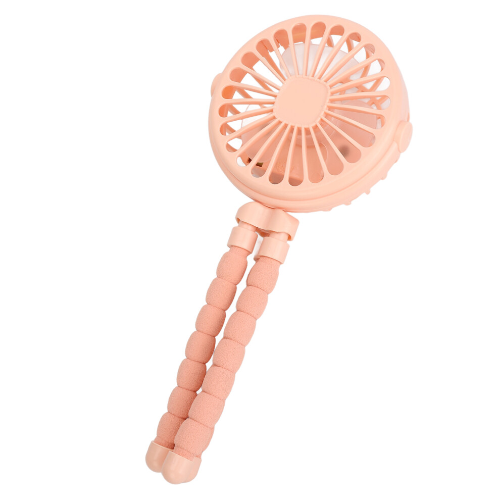 Portable Pink Stroller Fan, 3-Speed, 500mAh Battery, Twistable
