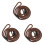 3Pièces Laisse De Marron Nylon Durable Confortable 1