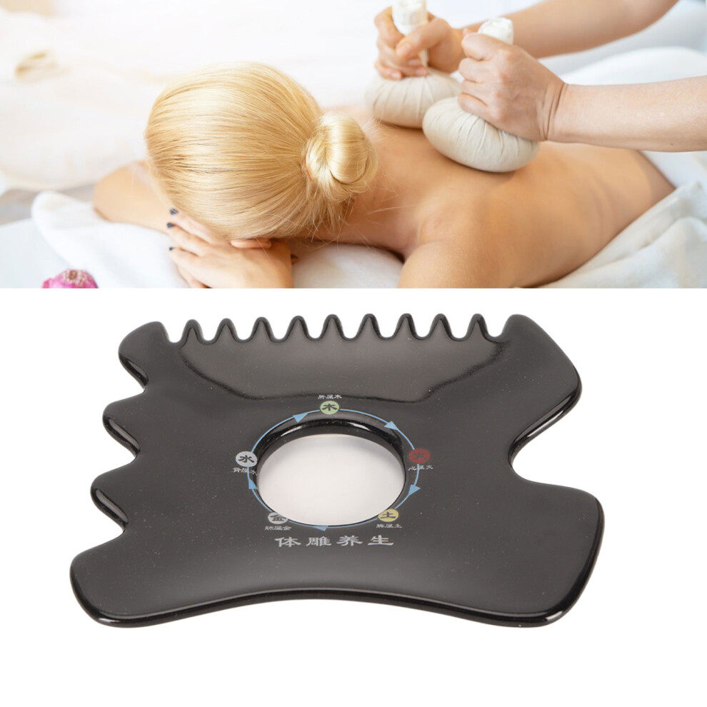 Black Ceramic Gua Sha Board Massager For Legs Neck