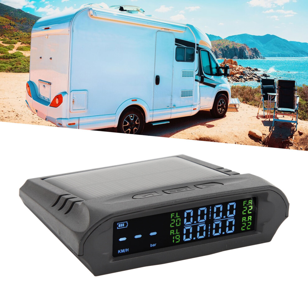 Wireless Solar Tpms For Car Suv Rv Truck With Lcd Display, Ip68 9471387381104