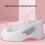 Light Gray Baby Bath Support Newborn Size Plastic 5