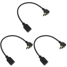 3 Display Port Male Zu Female Kabel Schwarz Langlebig Für & TV