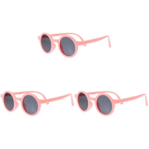 3Stk Klappbare Kinder Sonnenbrillen Rosa Ac Material Für Deko