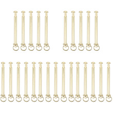 25Sets Handwaaier Reparatie Accessoires Goudkleurige Rvs Nietjes Set