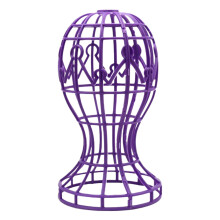 Acessórios para peruca Purple Cos: Secador de peruca portátil e dobrável com suporte, porta-peruca de viagem com cabeça de exibição vazada –