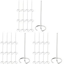 36Pièces Brochettes Pour Viande Acier Inoxydable Design Compact Argent