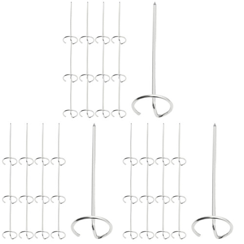 36Pièces Brochettes Pour Viande Acier Inoxydable Design Compact Argent