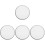 4Pièces Peaux De Tambour Percussion Blanches Pour Usage Domestique 1