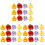 36Pièces Mini Canapés Fruit Résine Décorations Créatives Multicolores 1