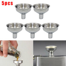 Fülltrichter, Mini-Flaschentrichter mit kleiner Öffnung (25 mm Höhe), 5-teiliges Küchen-Trichterset, Spirituosentrichter, Mini-Flaschentrichter