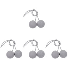 4Pairs Eva Fitness Skipping Rope Replacement Balls Grey Durable