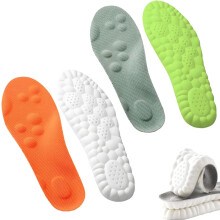 4D Shoe Cloud indlægssåler til mænd og kvinder – Memory Foam, Trim-to-Fit, åndbar, svangstøtte og stødabsorbering – kompatibel med de