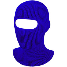 Cagoule intégrale Morttic1-Hole tricotée, couvrant le visage, idéale pour le ski d'hiver et les sports de plein air (bleu marine) pour hommes et