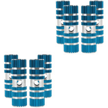 4Pairs Blue Aluminum Alloy Stunt Pedals Pegs for Bike Quick Release