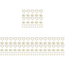 80Pièces Clips Métal Pour Cartes, Photos Et Numéros De Table