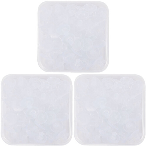 100Pcs White Earring Accessories Easy Carry Earring Back Stopping