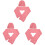 3Ensembles Bonnets Et Écharpes Rose Broderie Cœur Déco 1