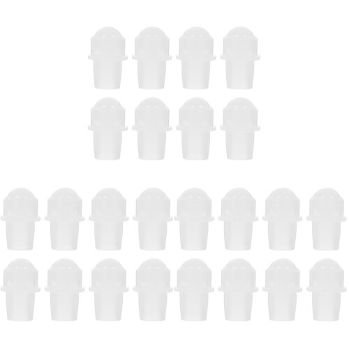 24Pcs White Jade Essential Oil Bottle Rollers Replacement for Bottles