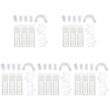5Sets Haarverf- En Bleekset Wit Plastic Flexibele Haar Applicatoren