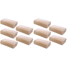 10Stk Waschlappen Khaki Für Gesicht, Saugfähig Und Maschinenwaschbar
