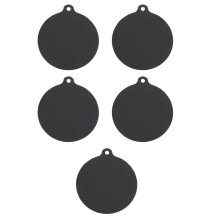 5Pcs Black Silicone Induction Cooktop Mat Heat Resistant Non-Slip Pad