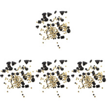 520Pcs Sew on Black Glass Rhinestones for DIY Dress and Bag Decoration
