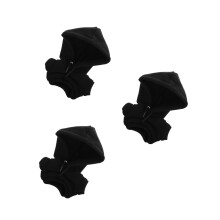 3Stk Winzige Stoff Hoodie Puppenkleid Schwarz Gemütlich