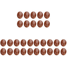 30Pcs DIY Jewelry Oval Red Stone Patches Durable Gemstone Accessories