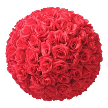 2026 Nieuwe collectie: Kunstbloemen van zijde in de vorm van een roos, kusbal voor tafelstukken, hangende bruidsboeketten en decoratie, verpakking