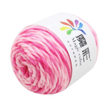 Rood en roze garen, 5 strengen regenboogkatoen voor haken, doe-het-zelf truien, sjaals, katoenwol, draad nr. 17, paarse muziek, doe-het-zelf