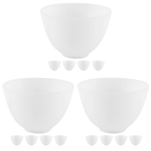 15Pièces Bols Silicone Lisse Pour Fabrication De Masques