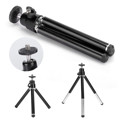Portable Tripod with Ball Head Mount and Pan Tilt Functionality, Lightweight Mini Tripod for Flexible Camera Positioning, Adjustable Height Stable 1
