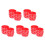 125Pièces Bracelets Décoratifs Silicone Rouge Accessoires De 1