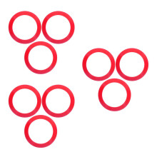 9Stk Kunststoff Wurfringe Für Kinder Juggling Set Und Wurfspiel