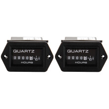2pcs Tachometer Hour Meter Timer