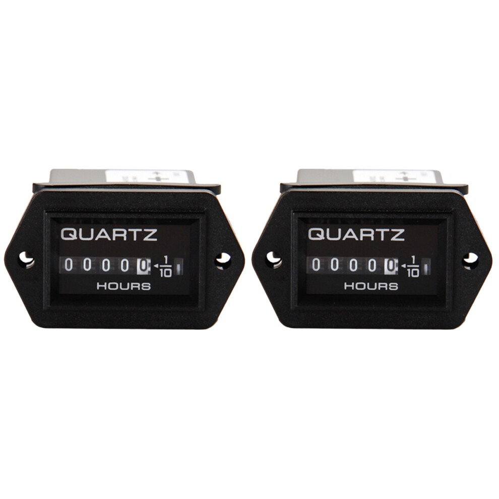 2Pcs Tachometer Hour Meter Timer 3711626423803