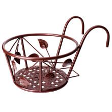 3 Pieces Railings Hanging Plant Basket Wall Flower Bracket Deck Decor