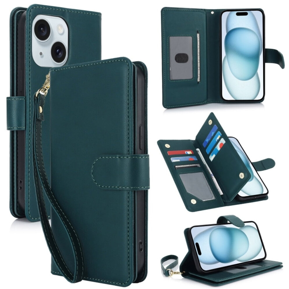 Leather Magnetic Flip Wallet Case For Iphone 15 Â Rfid 9065194889283