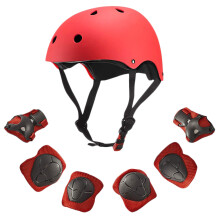 Set echipament de protecție multi-sport pentru copii mici cu vârsta cuprinsă între 3 și 8 ani, cască ventilată pentru copii cu benzi elastice